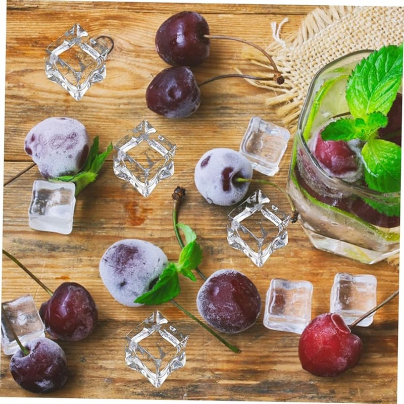 50Pcs Acrylic Fake Ice Cubes Irregular Design Realistic Props for Food Photography Decoration Crafts - Image 3